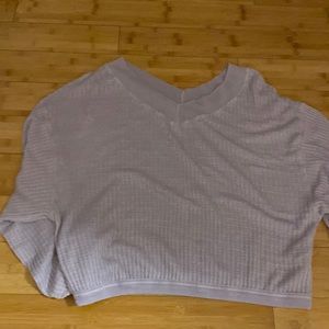 light purple long sleeve sweater